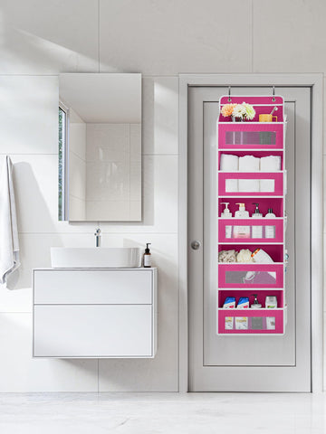 Jarlink door storage pockets in rose pink for quick-access organization