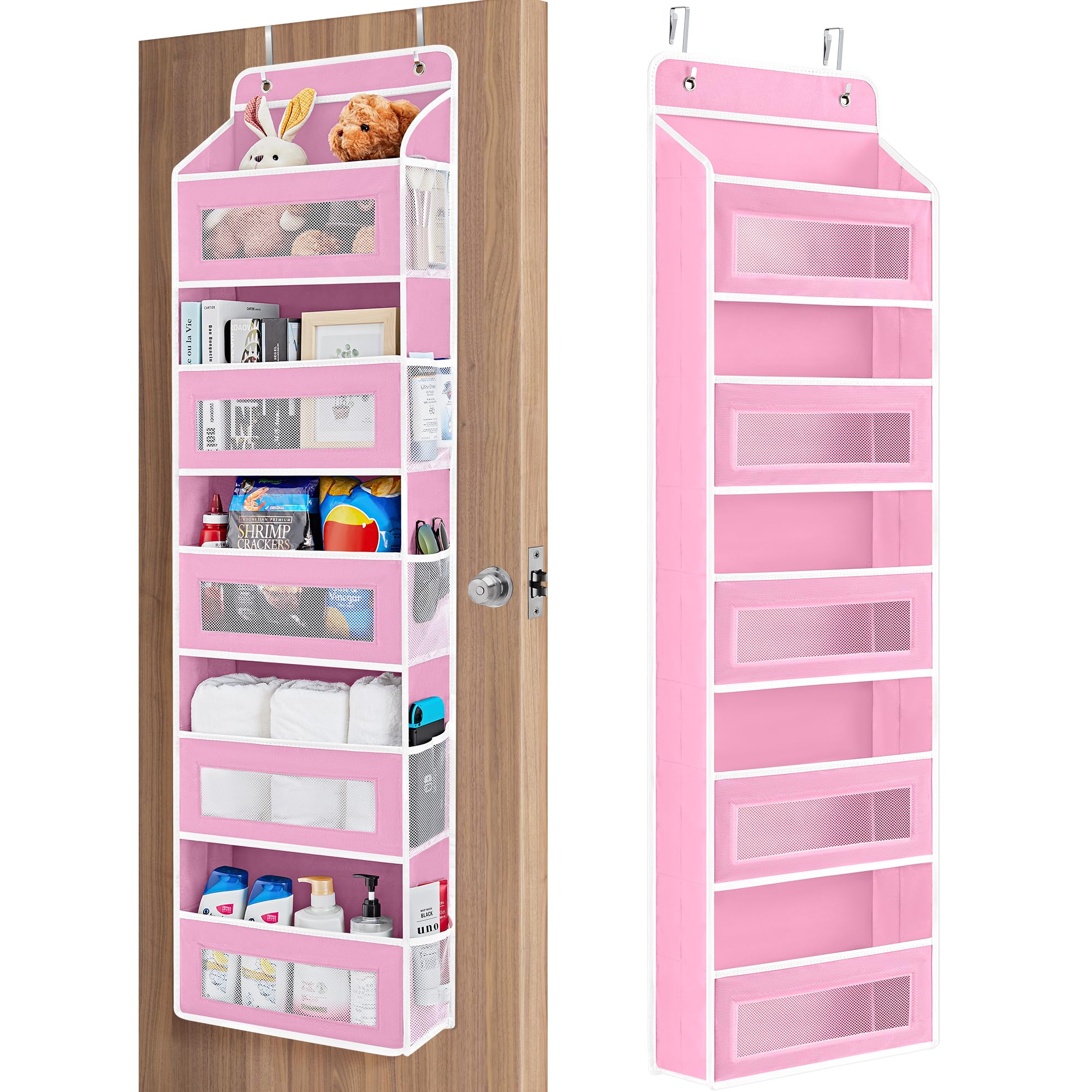 JARLINK over-the-door organizer with five large pockets for easy access.
