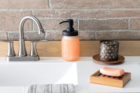 Daily-use dispensers from Jarmazing Products for hand or dish soap.