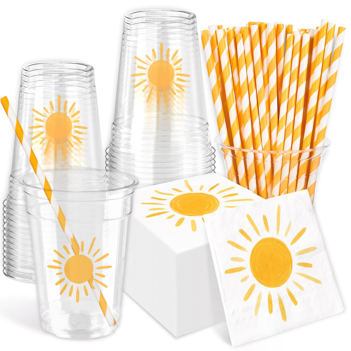 JarThenaAMCS boho sun napkins for stylish, easy cleanup.