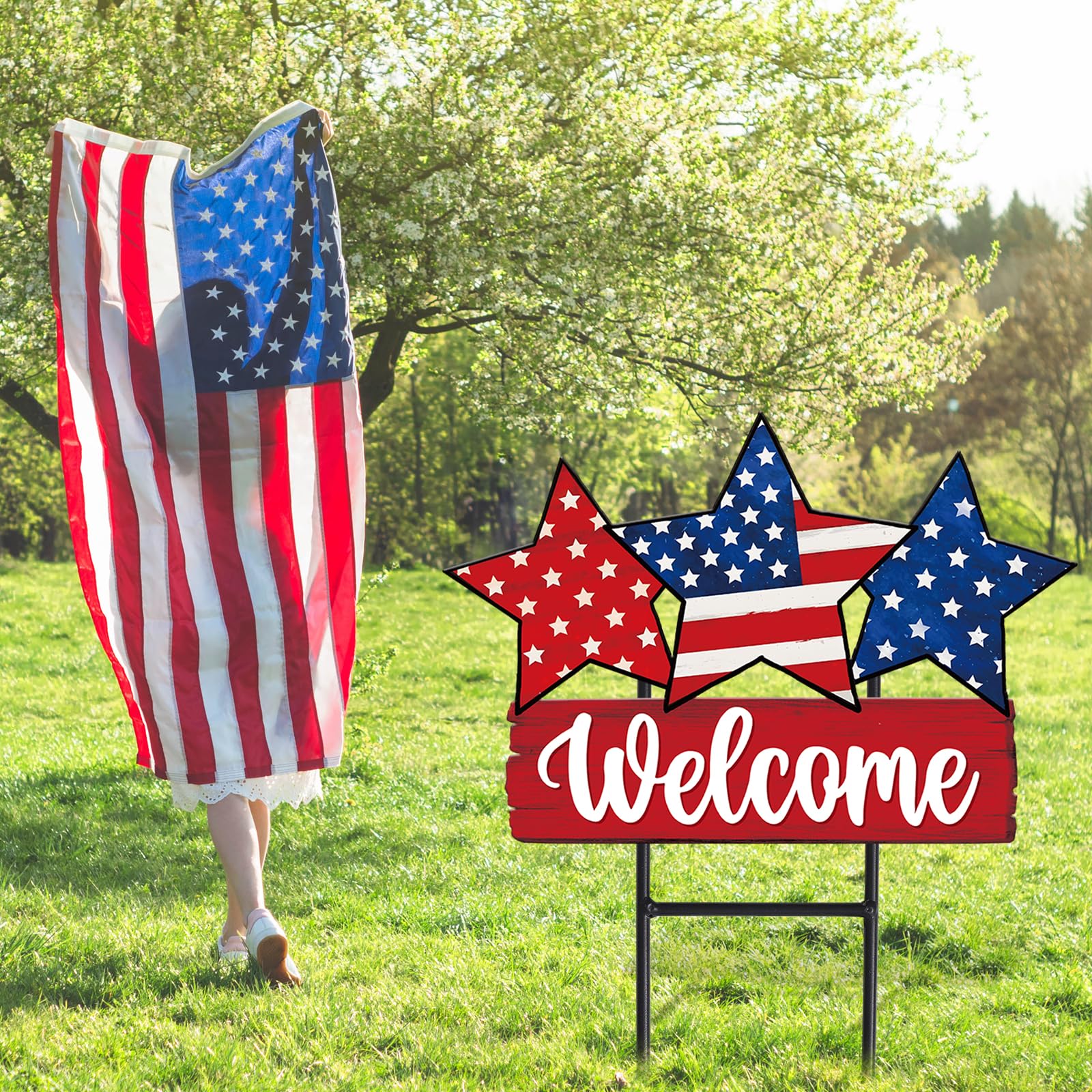 JarThenaAMCS metal yard sign designed for indoor or outdoor use