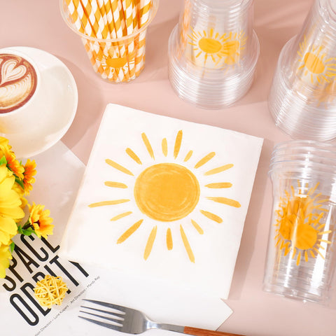 JarThenaAMCS plastic straws included for quick party sipping.