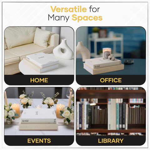 Jas & Jax Goods decorative books presented as a gift-ready set for gifting