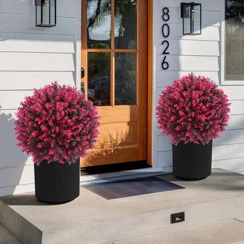 Jasmpig UV resistant artificial plants showing durable material.