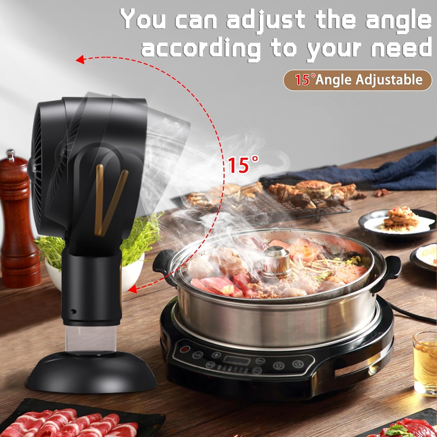 JASSIVER PuffHide compact desk setup demonstrating portable air cleaning on a countertop