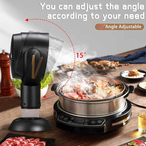 JASSIVER PuffHide compact desk setup demonstrating portable air cleaning on a countertop
