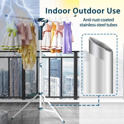 JAUREE indoor/outdoor drying rack versatile for any weather setting