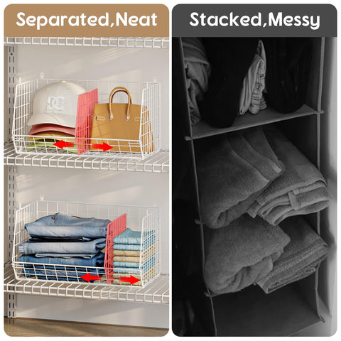 Adjustable dividers let you separate items or create larger compartments