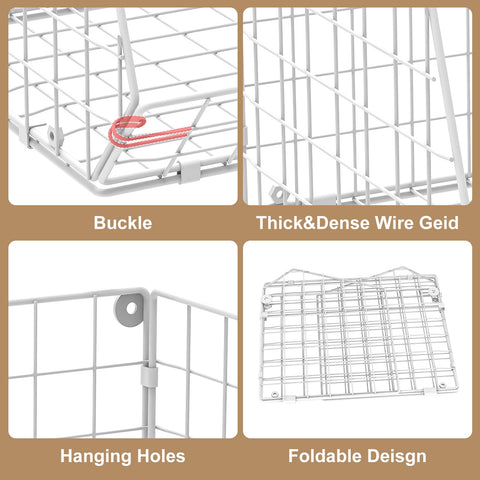 Compact dimensions fit most closets while offering ample storage