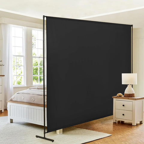 JAUZVIL room divider with adjustable height creates a flexible private nook.