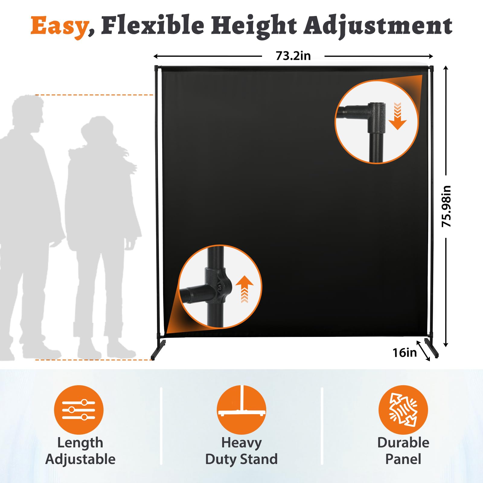 JAUZVIL no-see-through fabric ensures full privacy in bedrooms and offices.