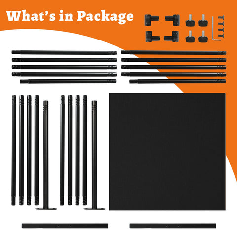 JAUZVIL privacy screen serves as a backdrop or photo booth divider for events.