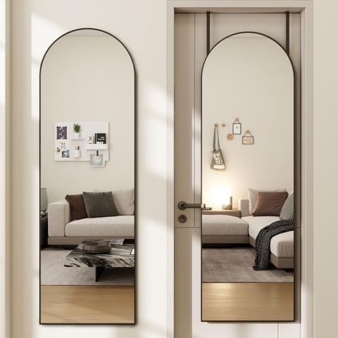 JAWGLOW arched full-length mirror with 14x48 view for accurate outfit checks