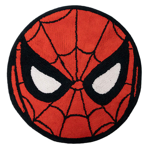 Jay Franco Avengers Spiderman design bath rug for kids, soft and absorbent.