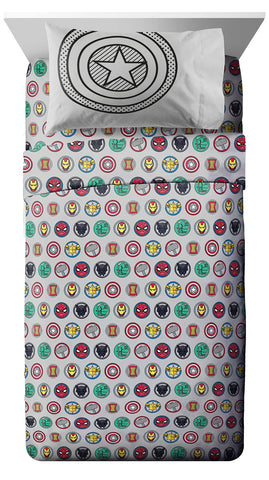 Jay Franco Avengers Pop flat sheet shown for smooth layering and easy care