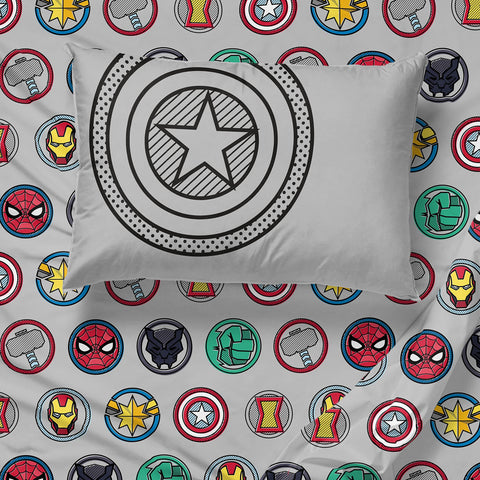 Jay Franco Avengers Pop sham adds coordinated hero detail to a kid's bed