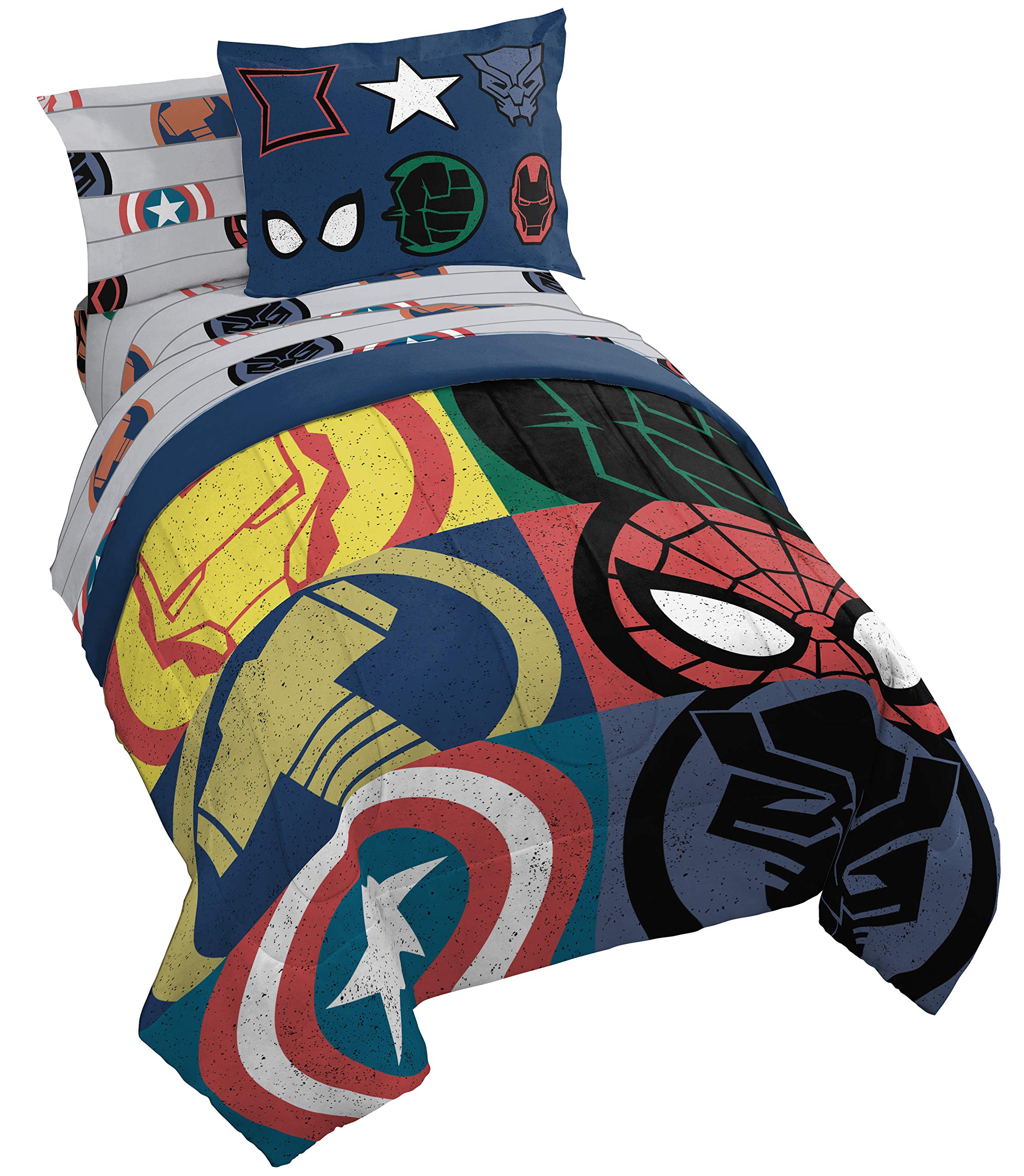 Jay Franco Avengers twin comforter set featuring Captain America for a cozy night sleep
