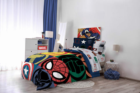 Jay Franco Avengers comforter set with Guardians of the Galaxy for adventure-ready decor
