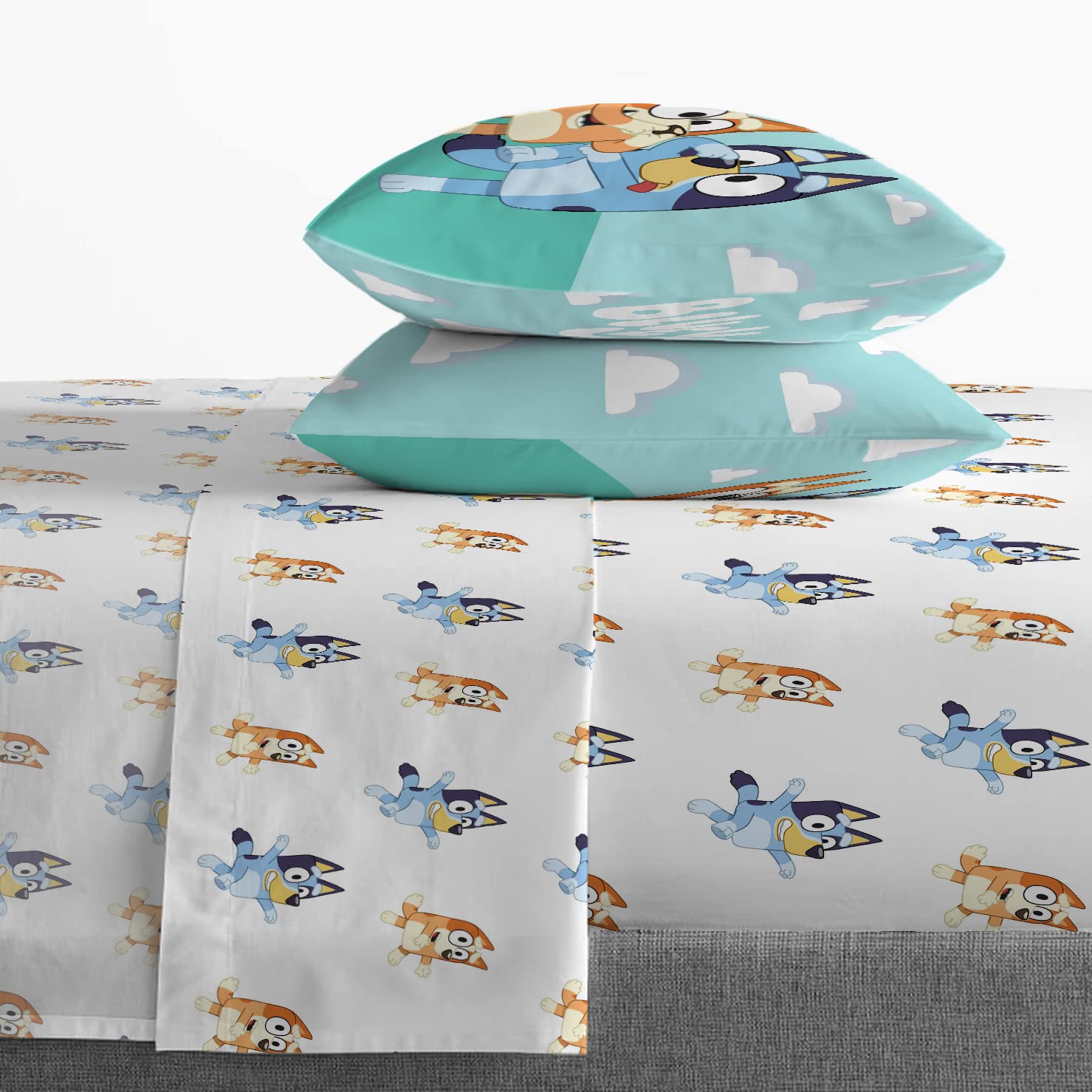 Jay Franco Bluey pillowcases display vibrant design for sleep-ready comfort