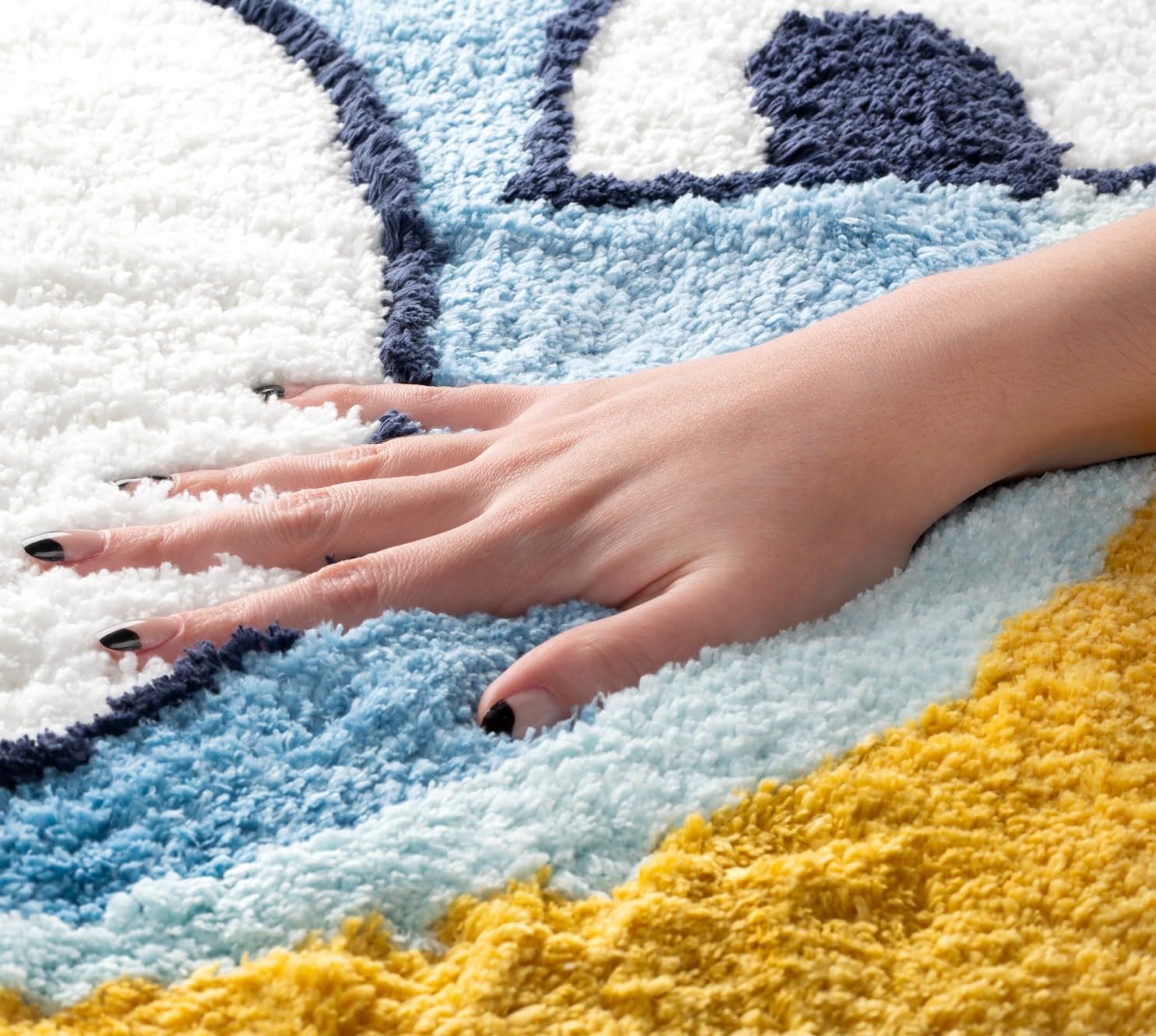 Bluey kids bath mat by Jay Franco; 20x30 inches for tub or sink.