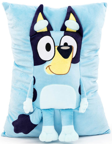 Jay Franco Bluey Snuggle Pillow 3D front design for cozy snuggles