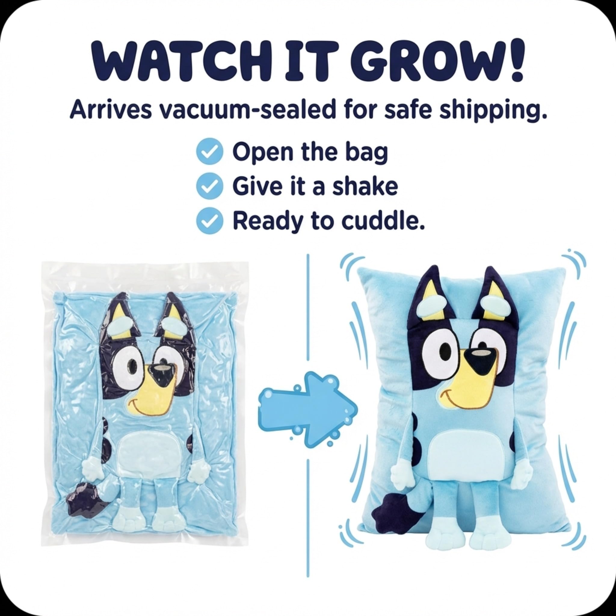 Jay Franco Bluey Snuggle Pillow gift-ready packaging and ideas