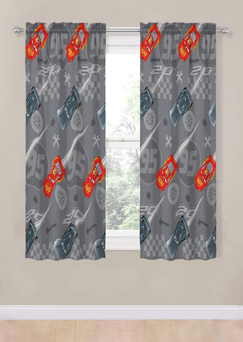 Jay Franco Cars curtain panels highlight Lightning McQueen for a playful playroom vibe
