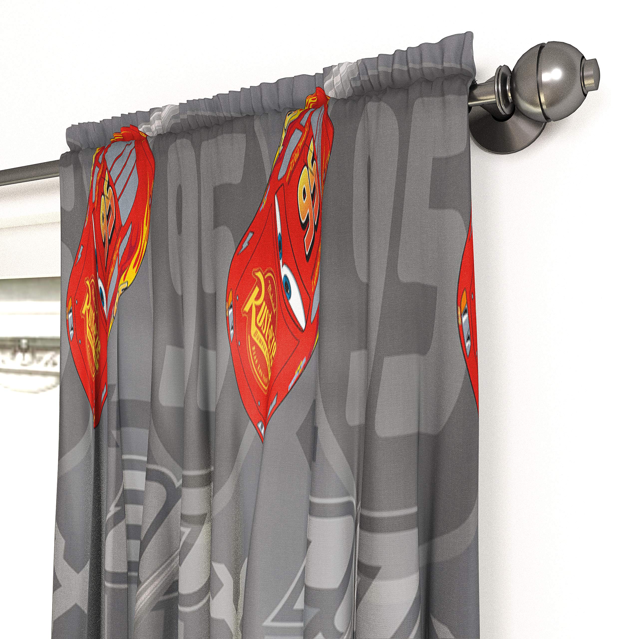 Jay Franco Cars drapes are machine washable for simple family-friendly care