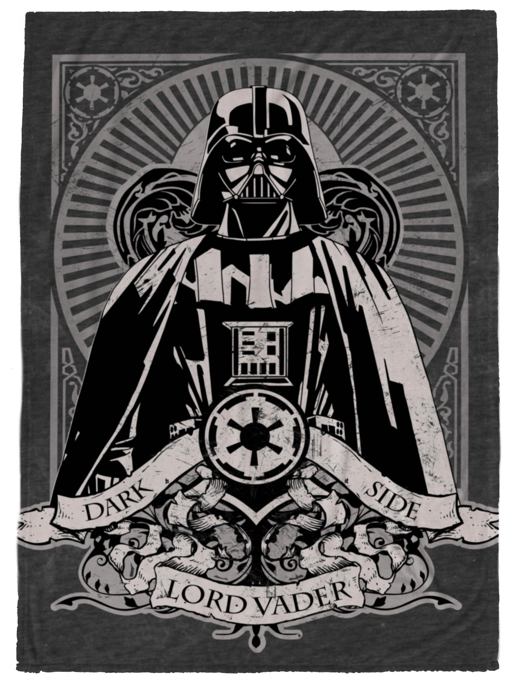 Jay Franco Darth Vader throw front view showing soft microfiber comfort for kids