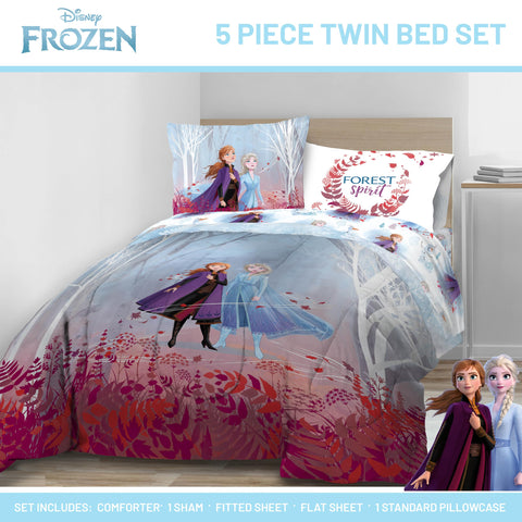 Jay Franco Disney Frozen Elsa Anna illustration adds magical bedroom appeal