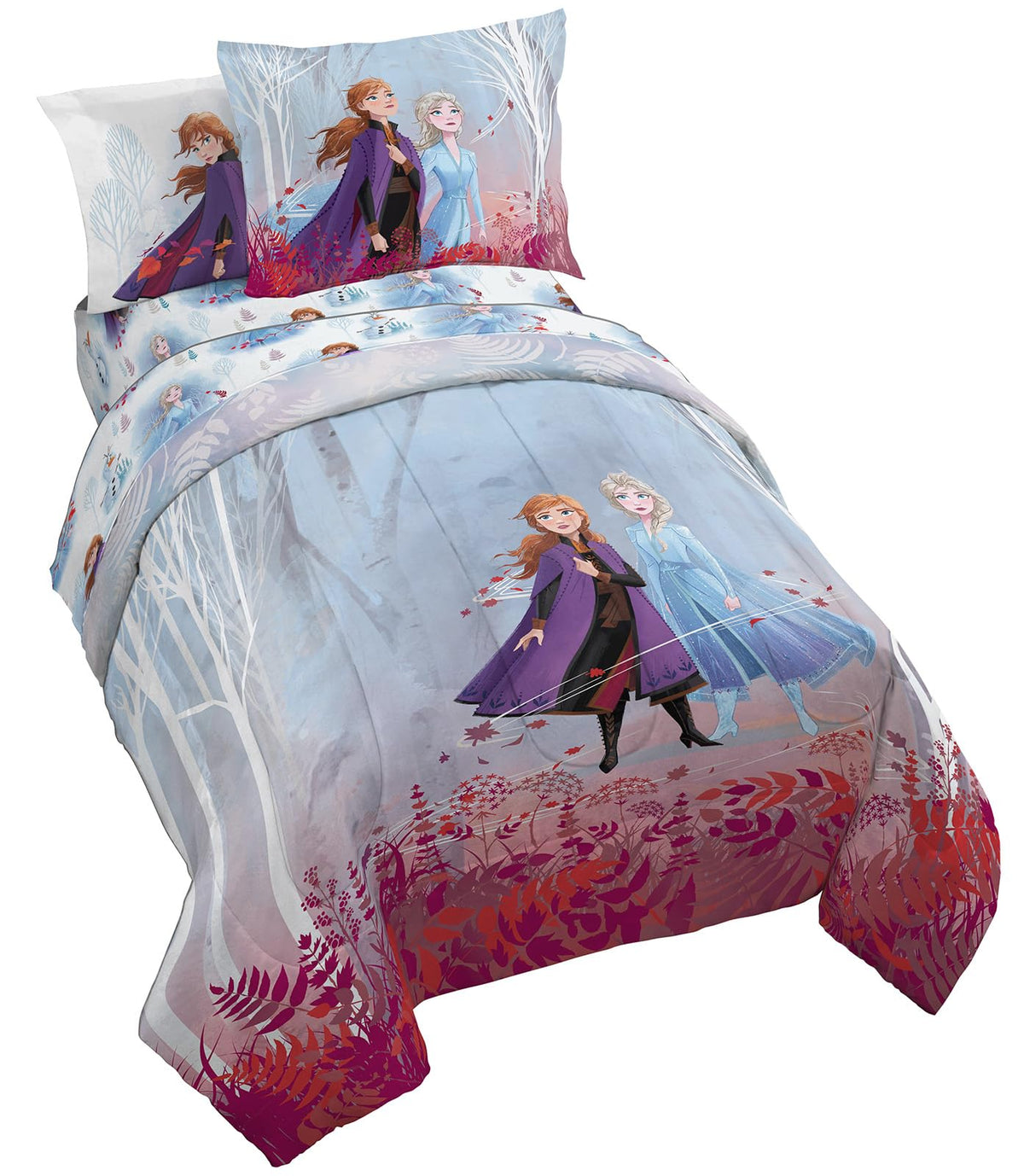 Jay Franco Disney Frozen forest spirit comforter shows ultra soft microfiber