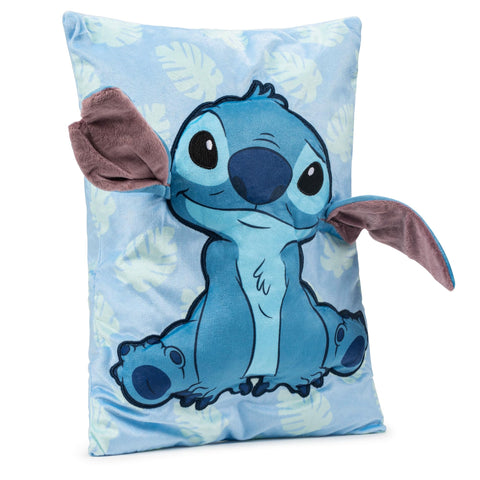 Close-up of Velboa fabric on the Stitch 3D Snuggle Pillow.