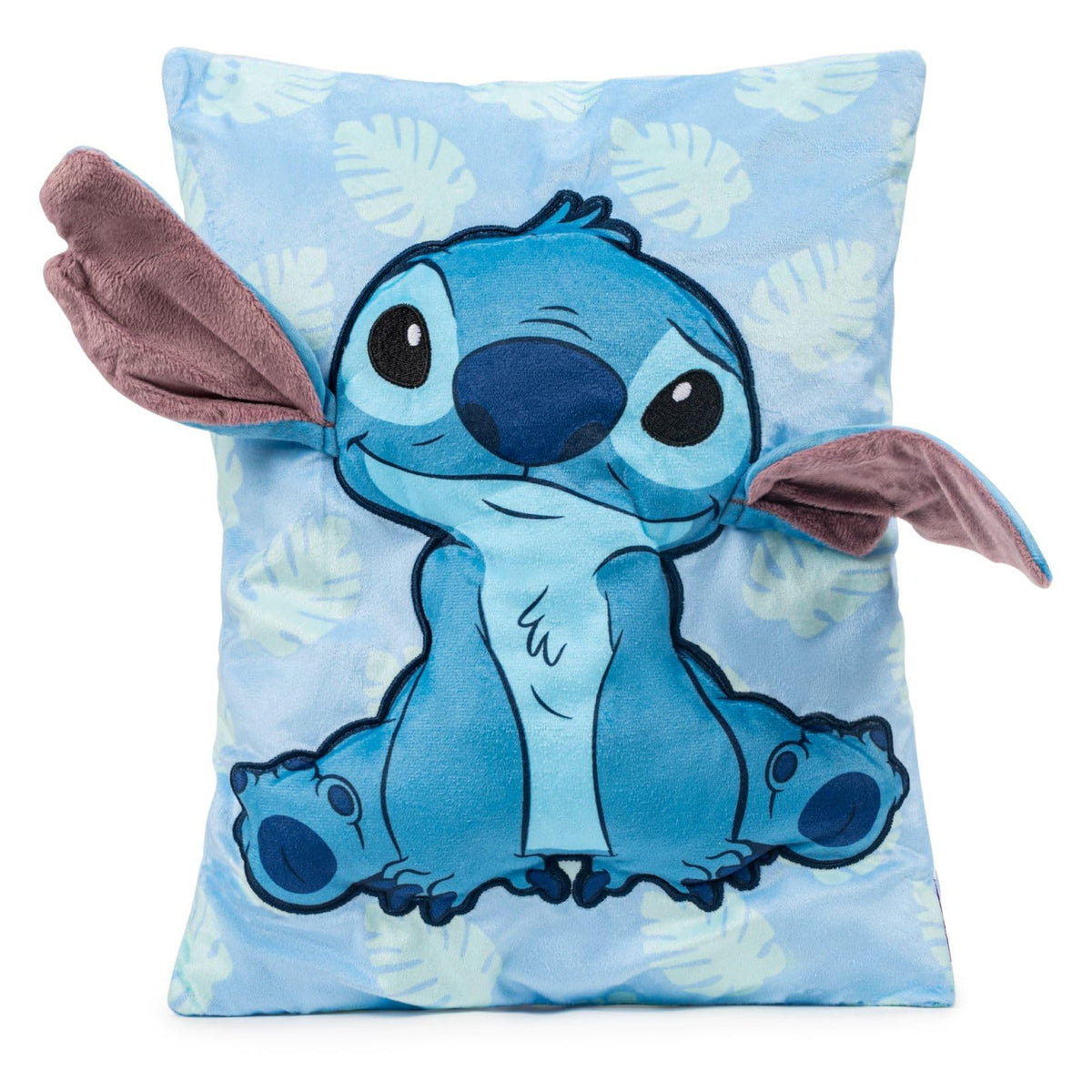 Jay Franco Stitch 3D Snuggle Pillow full view for cozy movie nights.