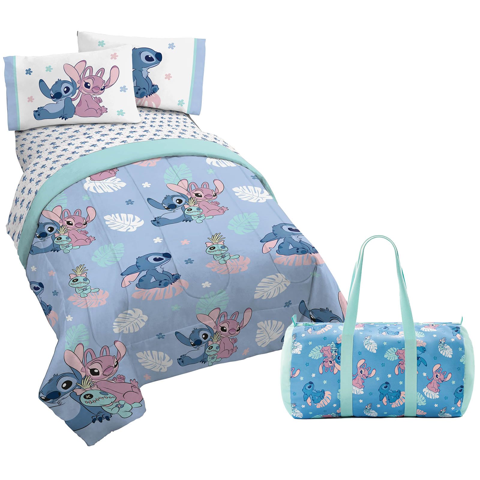 Jay Franco Lilo and Stitch comforter featuring Stitch and Angel for cozy nights