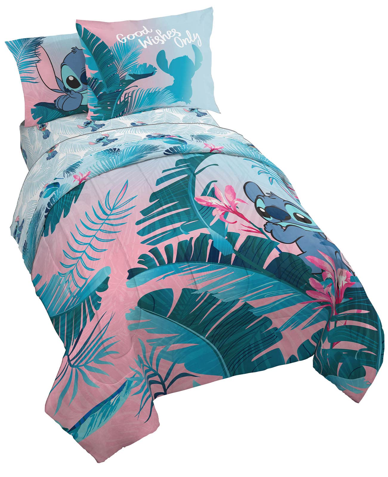 Jay Franco Disney Lilo and Stitch reversible comforter in vibrant print for cozy nights
