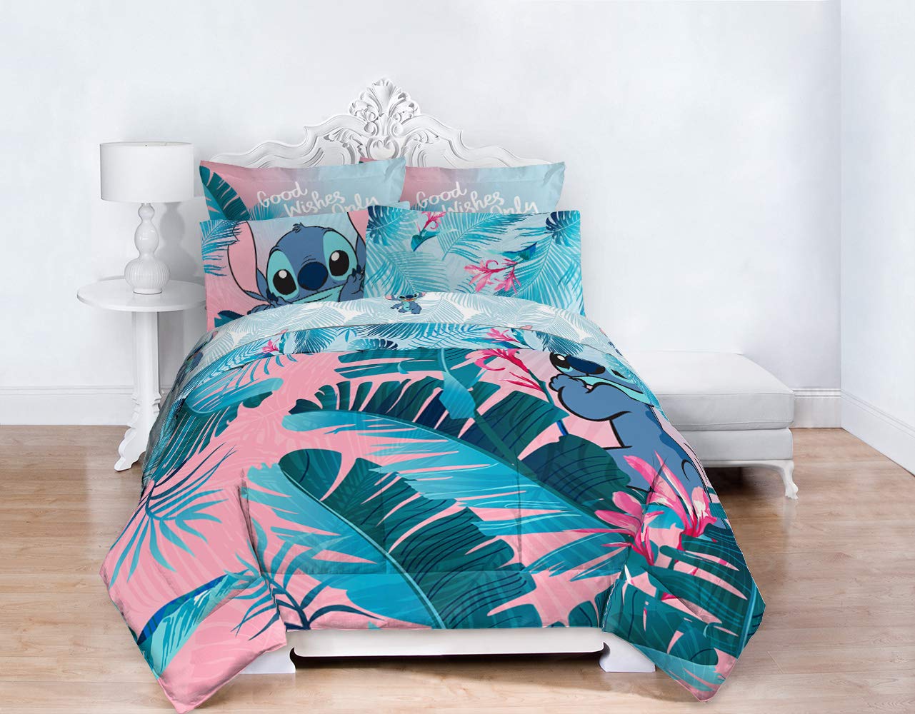 Vibrant room idea with Jay Franco Lilo Stitch bedding for cozy nights.