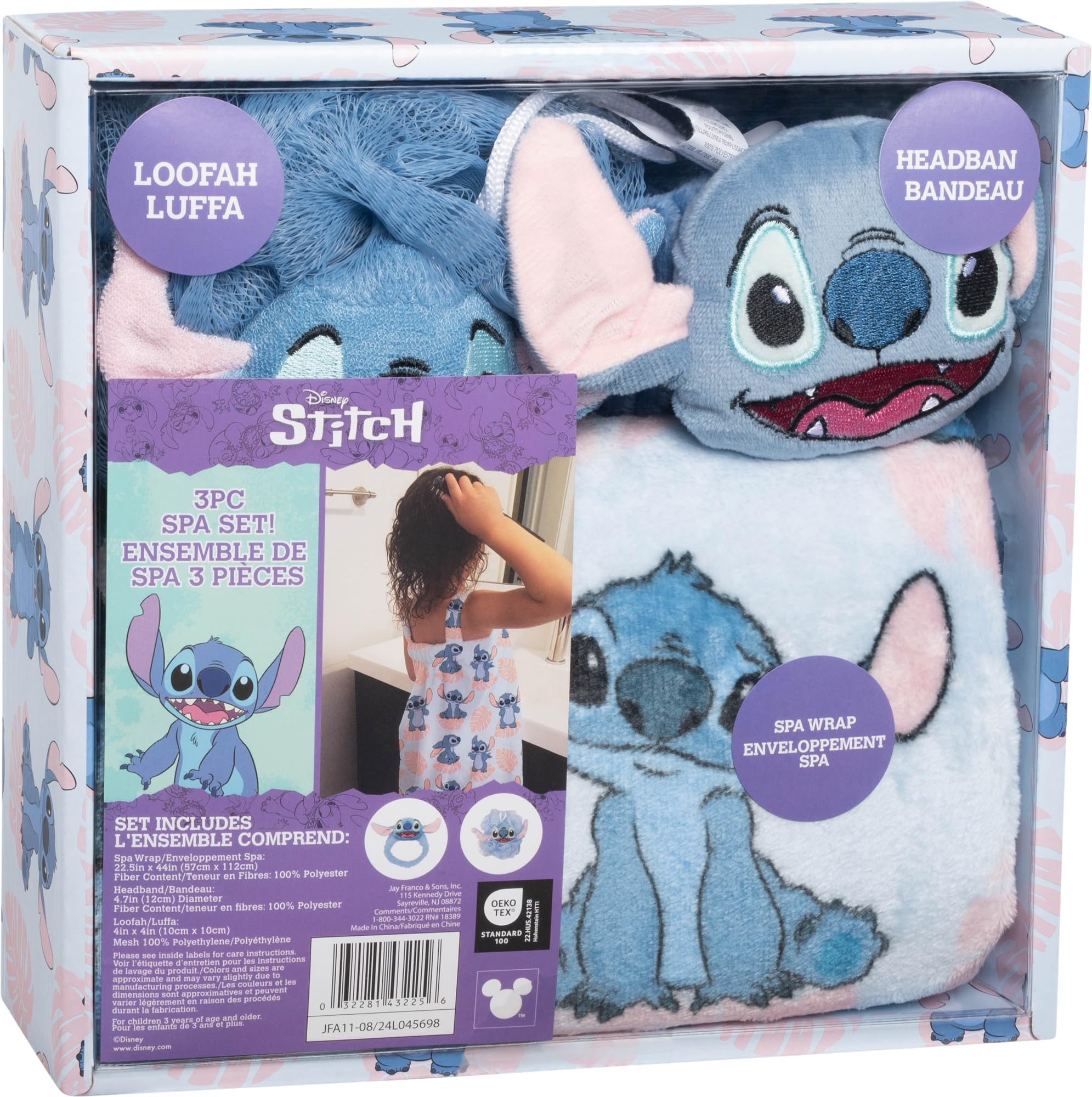 Jay Franco Lilo and Stitch pamper set packaging appealing to fans