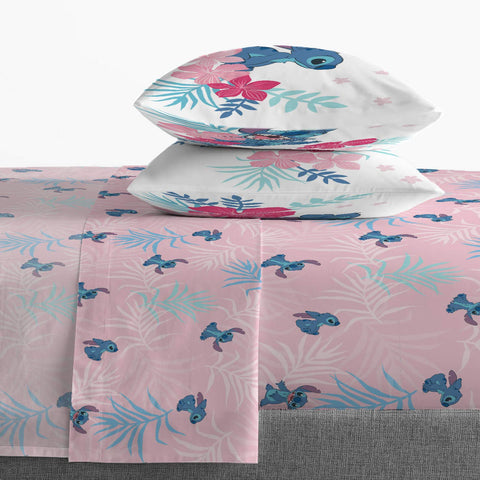 Jay Franco Lilo & Stitch pillowcases provide cozy comfort and kid-friendly colors.