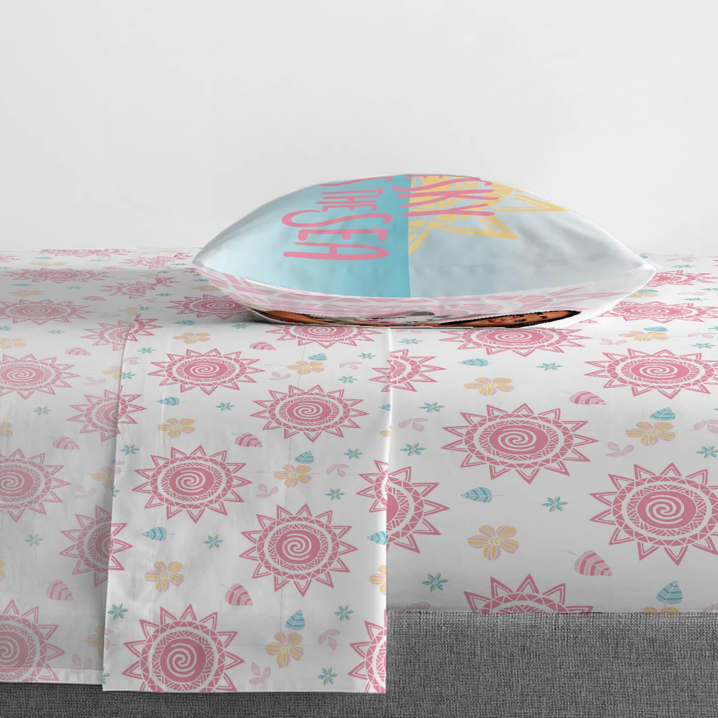 Jay Franco Disney Moana twin pillowcases included for a complete look