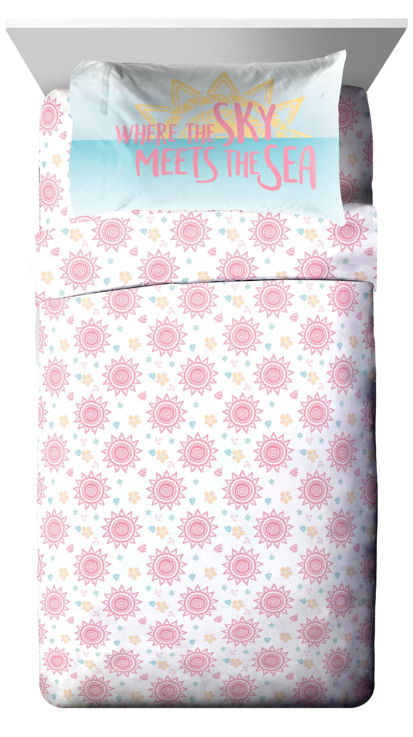 Jay Franco Disney Moana twin sheet set ready for bedtime