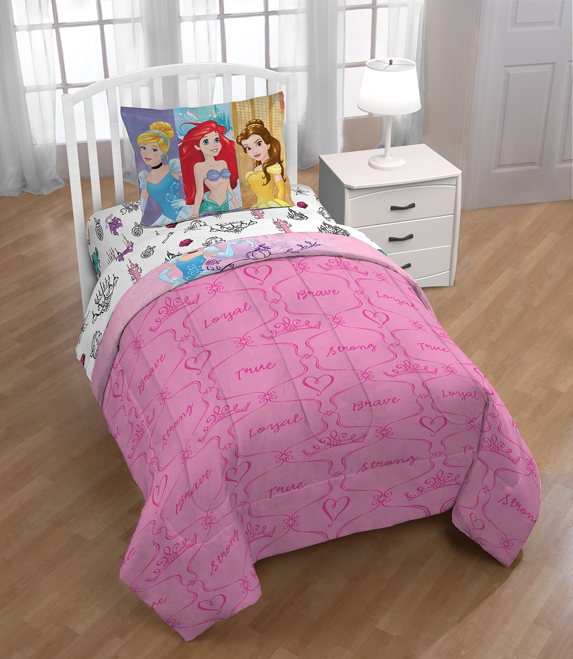 Jay Franco Disney Princess Friendship Adventures bedroom setup inspiring imaginative play and organization