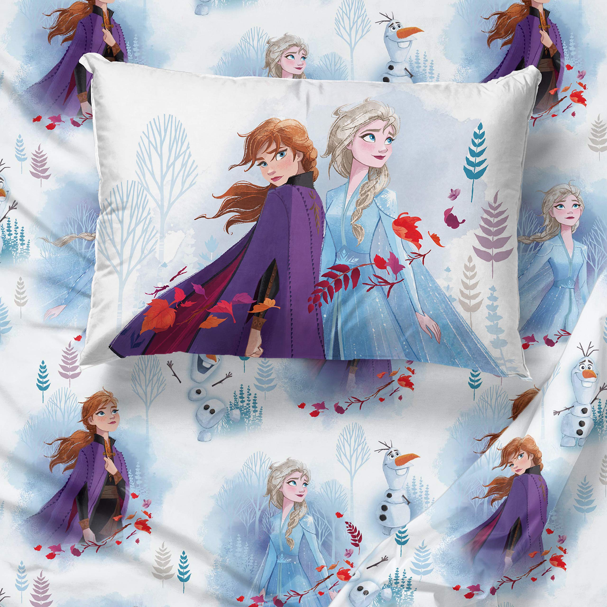 Jay Franco Frozen Forest microfiber texture close-up showing soft touch