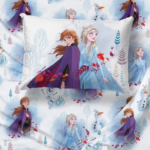 Jay Franco Frozen Forest microfiber texture close-up showing soft touch