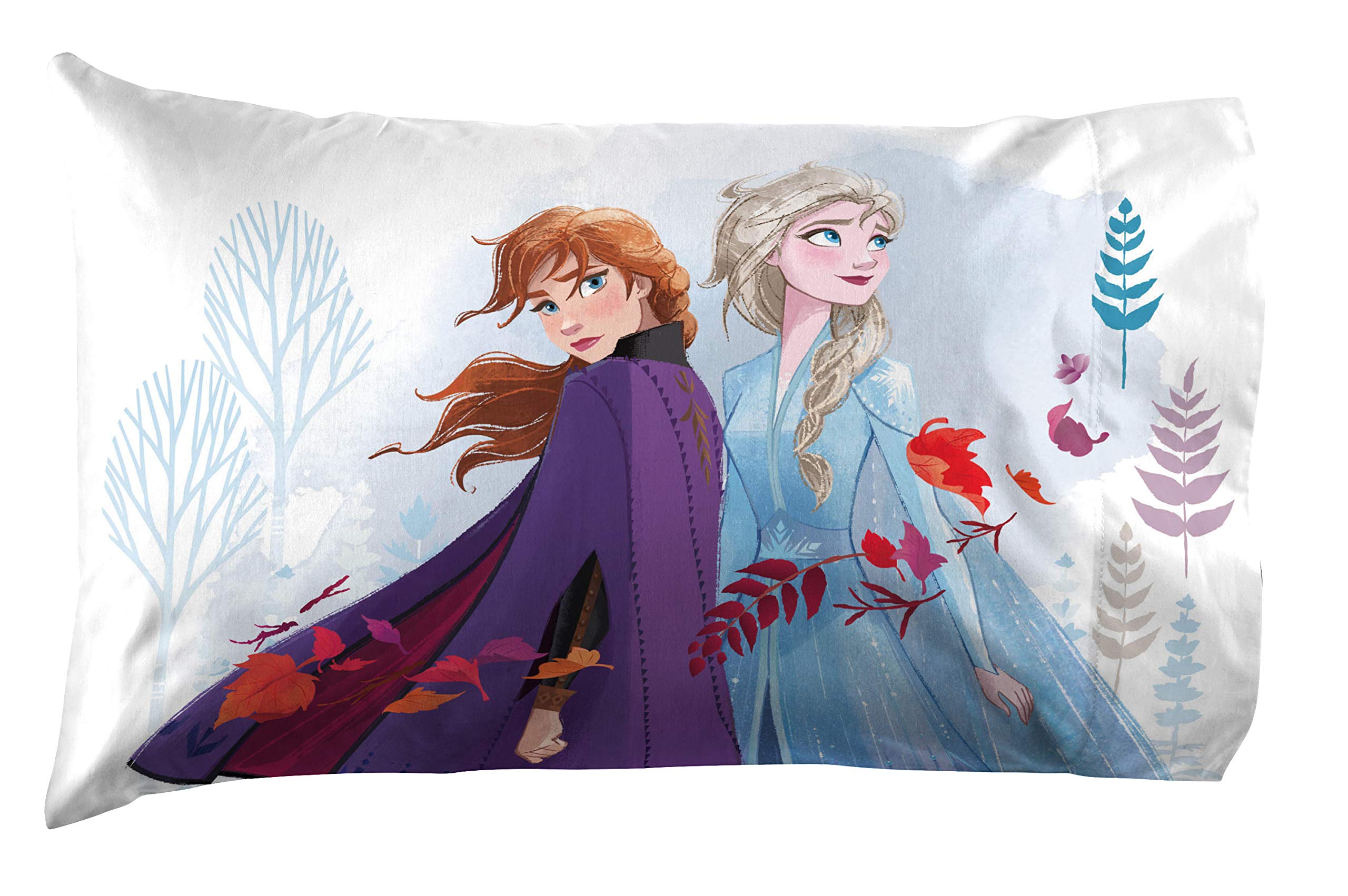 Jay Franco Frozen Forest twin flat sheet displaying vibrant Arendelle scene for bedtime magic