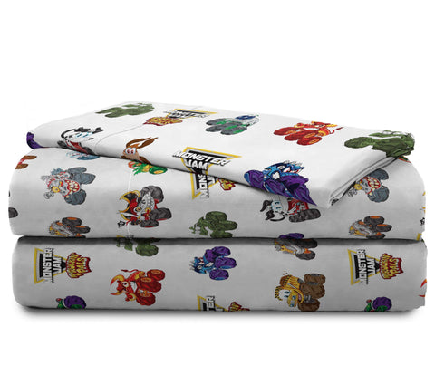 Jay Franco Grave Digger Megalodon motif adds licensed excitement for kids' rooms.