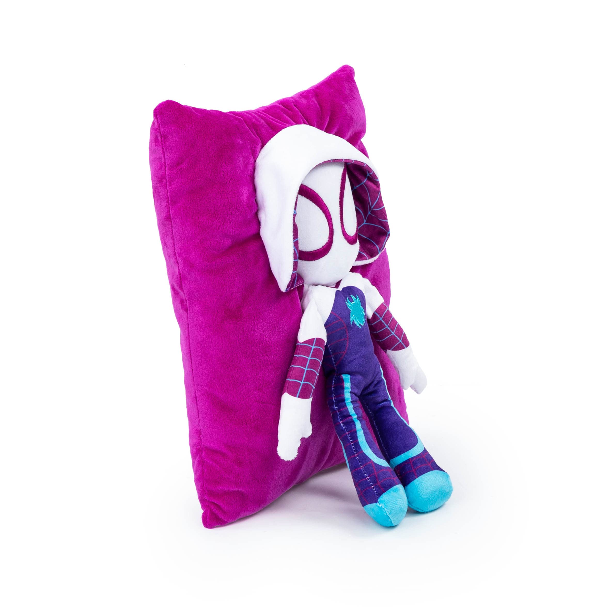 Soft microfiber Gwen Ghost Spider pillow by Jay Franco for plush comfort