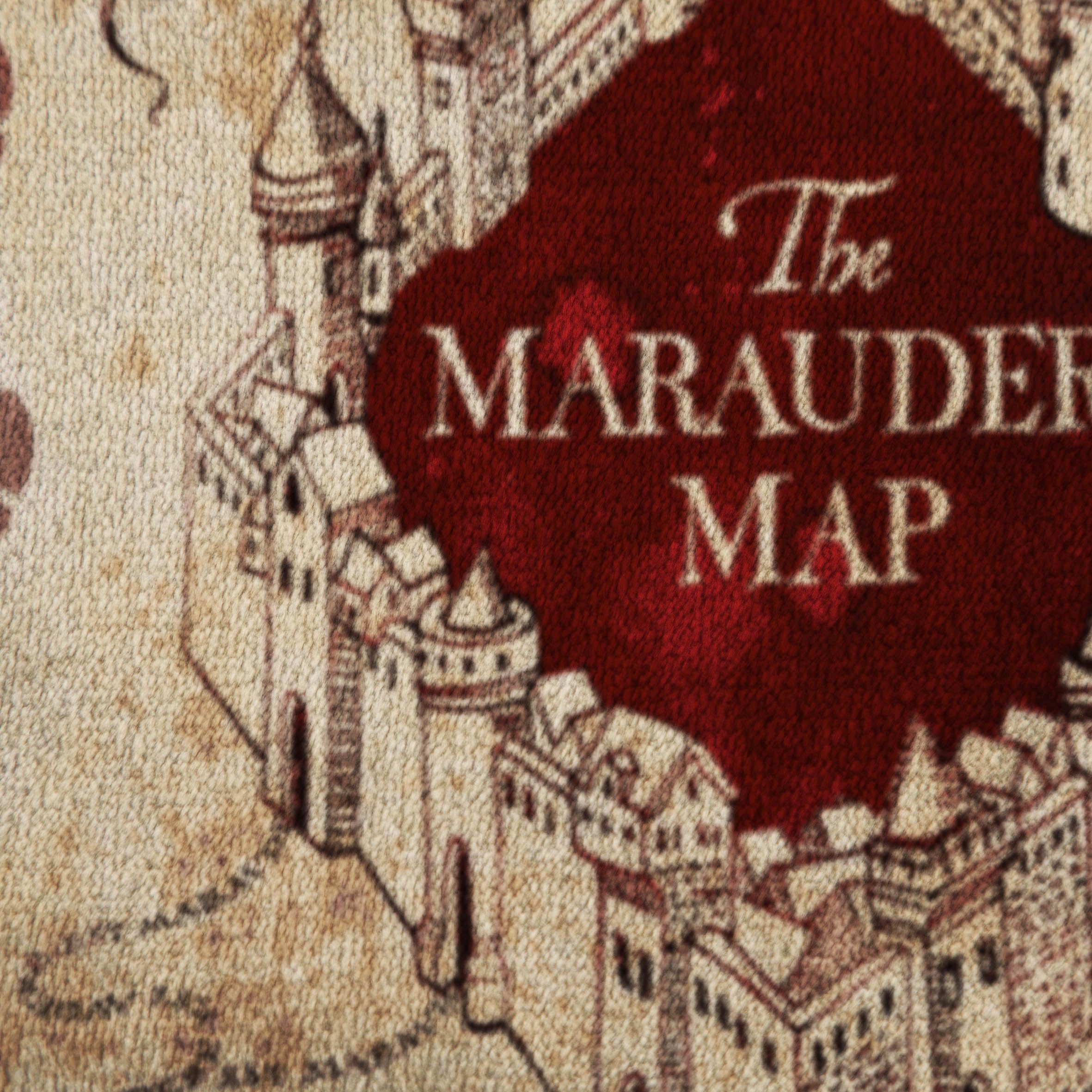 Jay Franco Marauders Map throw complements a cozy bedroom as decorative bedding accent.
