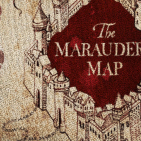 Jay Franco Marauders Map throw complements a cozy bedroom as decorative bedding accent.