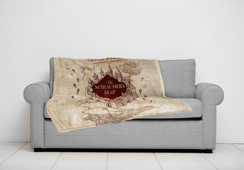 Jay Franco Marauders Map throw adds decorative warmth to living spaces.