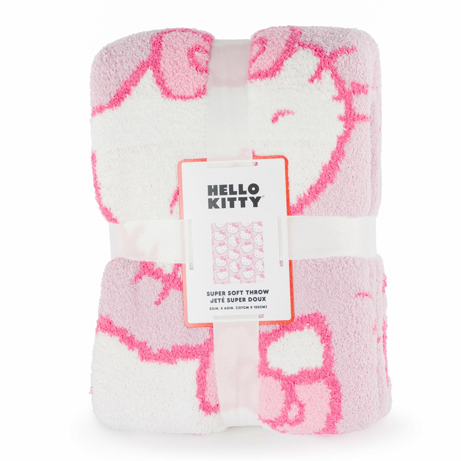 Jay Franco Hello Kitty machine washable throw blanket, easy care